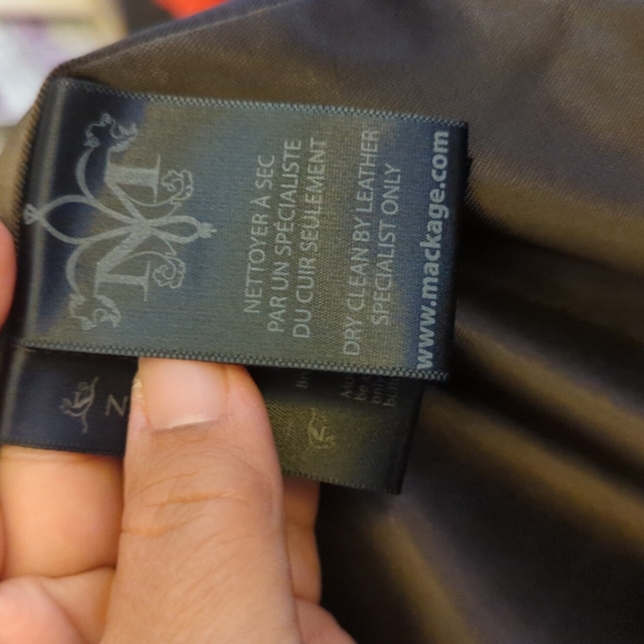 Mackage Wool Blend Coat Size Large Dark Brown - Picture 9 of 14